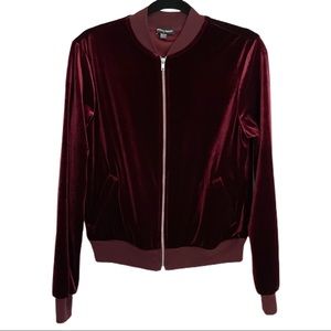 American Apparel Velvet Bomber Style Jacket